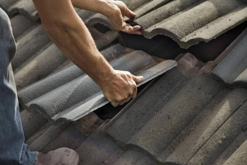 Concrete tile roof repair, Leon Springs
